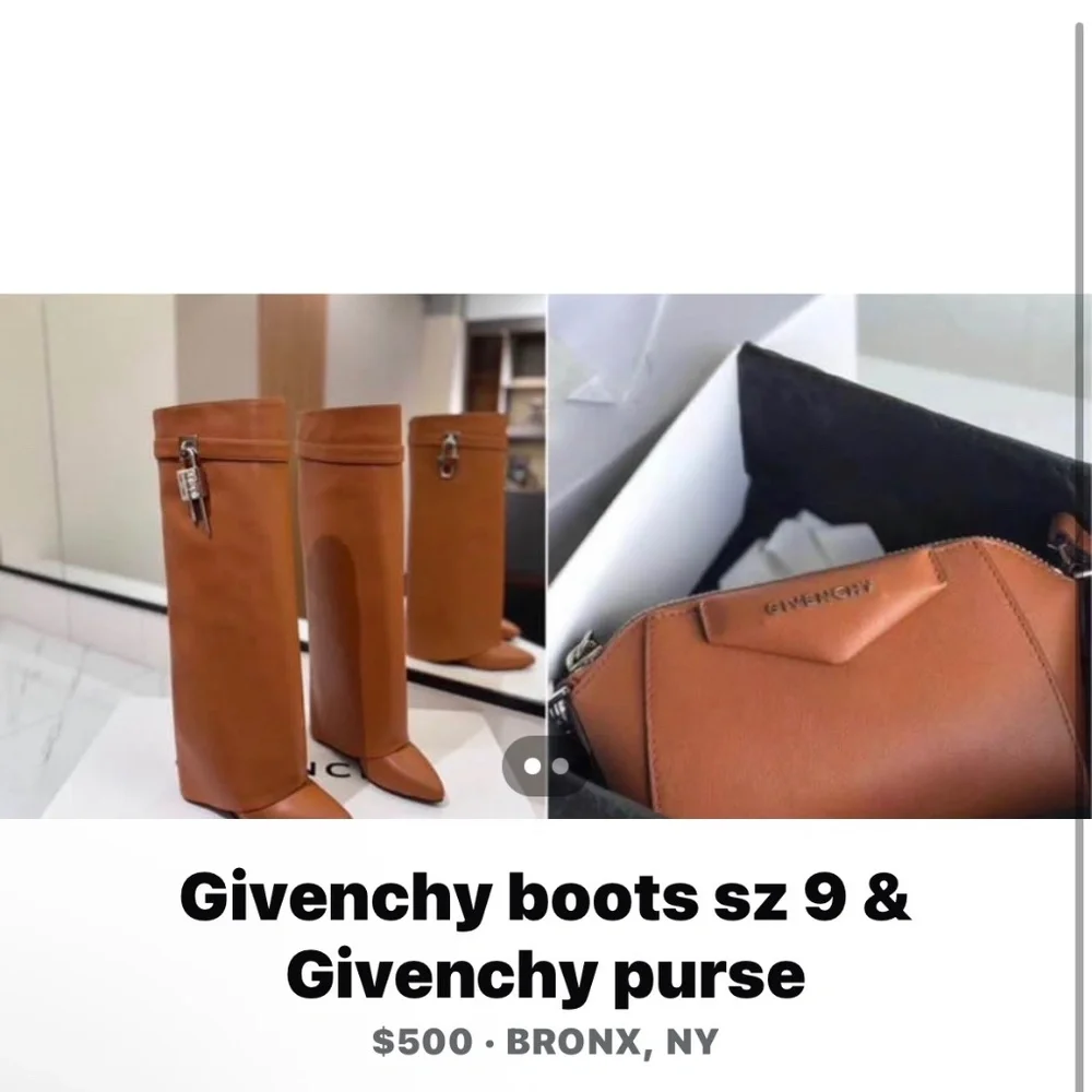 Givenchy sz 9 boots and Givenchy mini crossbody - Picture 1 of 1